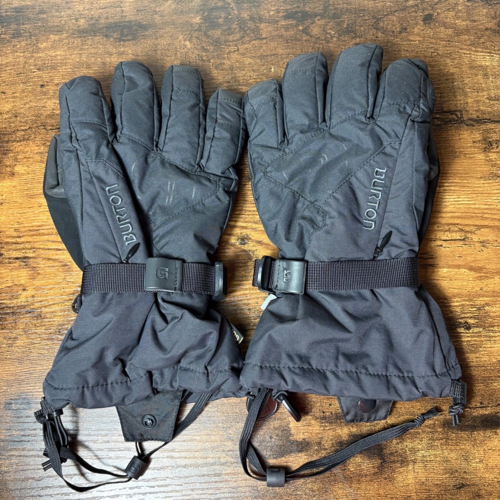 Burton Gore-Tex Snowboard Gloves Mens Large Black Waterproof Winter Ski Gloves